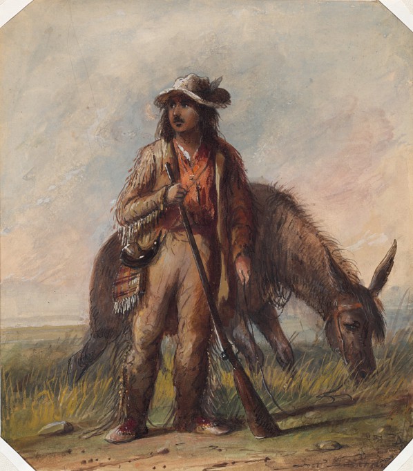 Detail of The deals Lost Greenhorn by Alfred Jacob Miller